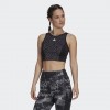 Дамско бюстие ADIDAS AEROREADY DESIGNED TO MOVE ZEBRA-PRINT CROP TOP