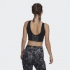 Дамско бюстие ADIDAS AEROREADY DESIGNED TO MOVE ZEBRA-PRINT CROP TOP