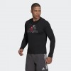 Мъжка блуза ADIDAS Fast Graphic Long Sleeve T-Shirt