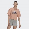Дамска тениска ADIDAS X ZOE SALDANA CROPPED LOGO TEE