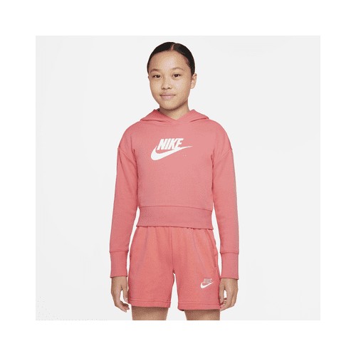 Детски суйтчър Nike G NSW CLUB FT CROP HOODIE HBR