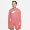 Детски суйтчър Nike G NSW CLUB FT CROP HOODIE HBR