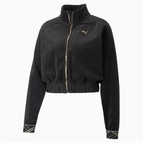 Дамско горнище PUMA Deco Glam Velour Full Zip