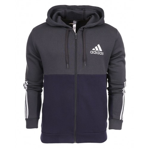 Мъжко горнище ADIDAS ESSENTIALS COLORBLOCK FLEECE FULL-ZIP HOODIE
