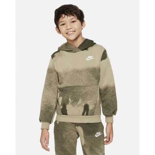 Детски суитшърт NIKE K CLB FLC HBR PO HD WASH AOP