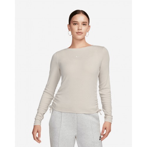 Дамскa блуза Nike W NSW ESSNTL RIB LS MD CRP TOP