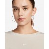 Дамскa блуза Nike W NSW ESSNTL RIB LS MD CRP TOP