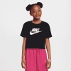 Детска тениска Nike G NSW TEE CROP FUTURA HBR