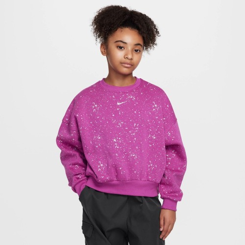 Юношеска блуза Nike G NSW CLUB FLC BXY CRW SHNE