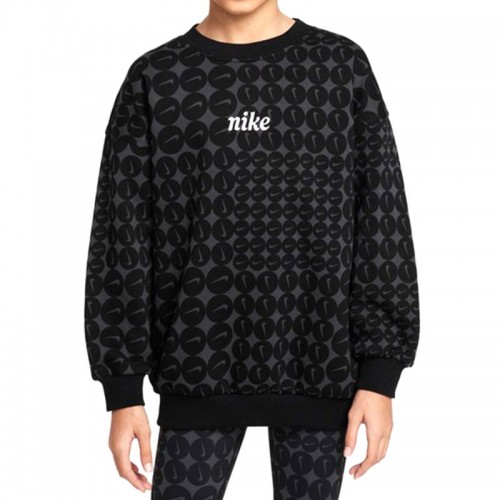 Юношеска блуза Nike G NSW CLUB FLC OVRSZD CRW AOP