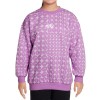 Юношеска блуза Nike G NSW CLUB FLC OVRSZD CRW AOP
