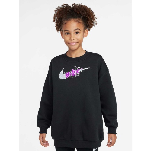 Юношеска блуза Nike G NSW CLUB FLC OVRSZD CREW GX
